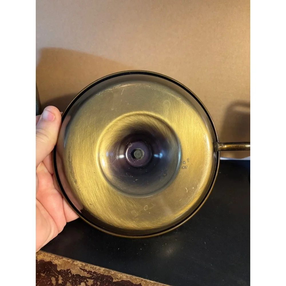 Antique Brass Chamberstick Candle Holder